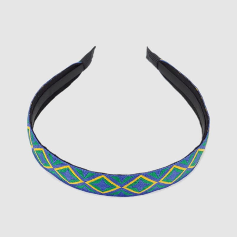 ЛАЛА Повязка на голову с африканским узором - ЗЕЛЕНАЯ