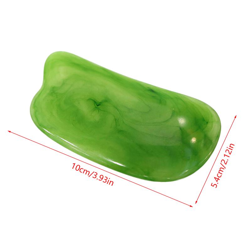 Массажер для лица с доской Гуаша из смолы, инструмент для подтяжки лица, спа-расческа для тела