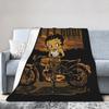 Boop Rider Blanket Coral Fleece Plush Spring Autumn Cartoon Bettys Lightweight Throw Blankets for Sofa Office Plush Thin Quilt
