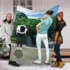 1pc Oikawa Tooru1 Theme Blanket - Digital Print, Polyester, Cozy for All Seasons, Perfect for Outdoor, Camping, and Travel