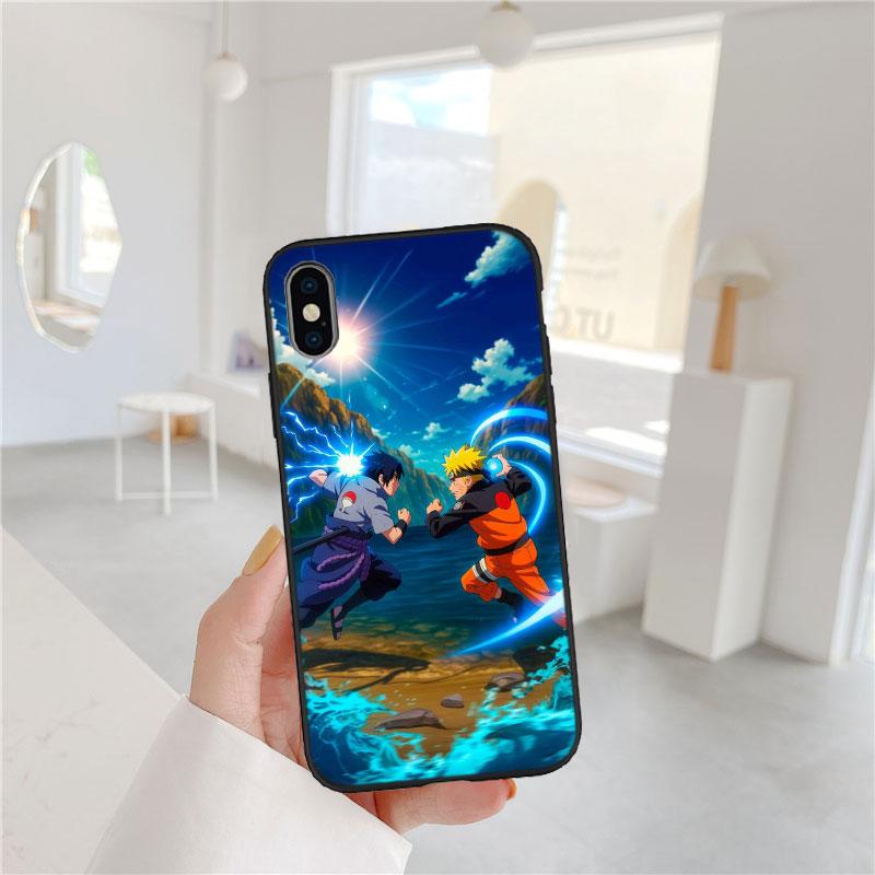 Мягкий чехол для телефона PP4 Аниме Наруто для iPhone 16 15 14 13 12 Pro Max Plus Mini