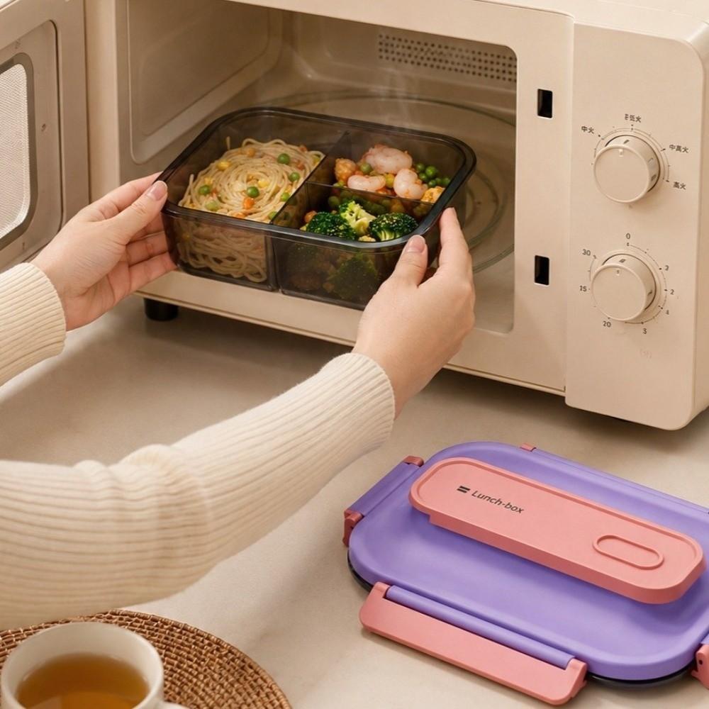 Leak-proof Food Storage Container Sealed Picnic Fresh Box Dinnerware Set for School/Office