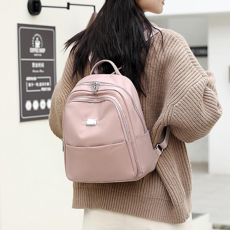 Women Nylon Backpack Student Schoolbag Mother Travel Bag