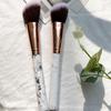 Marble Color Contour Brush 2pcs Highlighting Brush Loose Powder Brush Beauty Tools