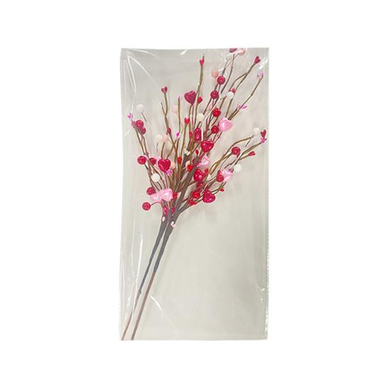 Искусственные стебли ягод, украшение, яркий цвет, реалистичный вид, вечеринка ко Дню святого Валентина, искусственные сердца, цветы, украшения для вечеринки