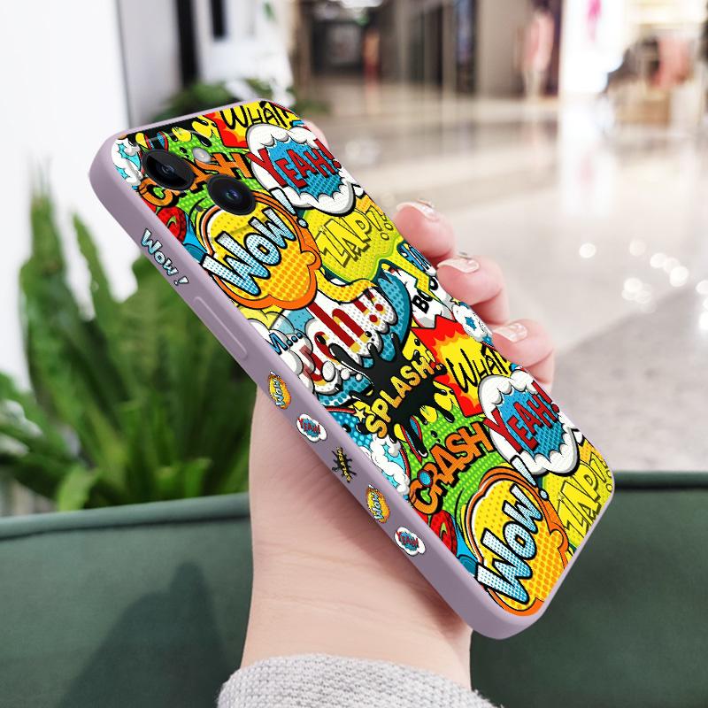 Взрывной английский чехол для телефона iPhone 16 15 14 13 12 11 X XR XS Plus Pro Max Mini Силиконовый чехол