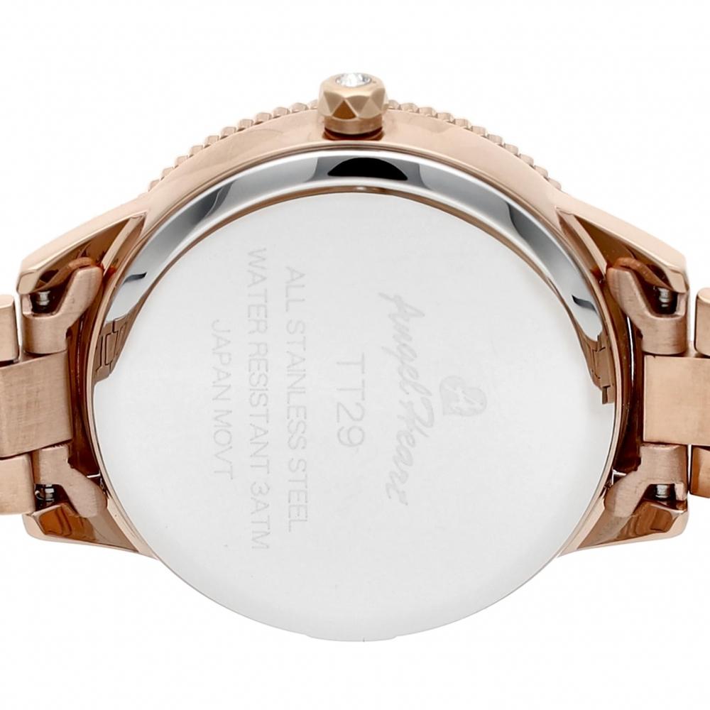 ANGELHEART Angel Heart Twinkle Time Белый перламутровый циферблат из нержавеющей стали Кварцевые часы 29 мм Подлинная гарантия производителя Kanna Hashimoto TT29PG Женские розовые G