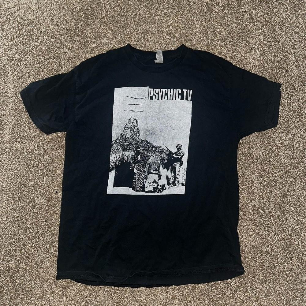 Коллекция Psychic TV Футболка Черная Унисекс Концертная S-5XL CM904 Унисекс Футболка