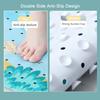 53x53cm Square Cute Cartoon PVC Bath Mat Anti-Slip Shower Bathtub Mats With Sucker Soft Bath Pad Kid's Elder Bathroom Carpet Rug