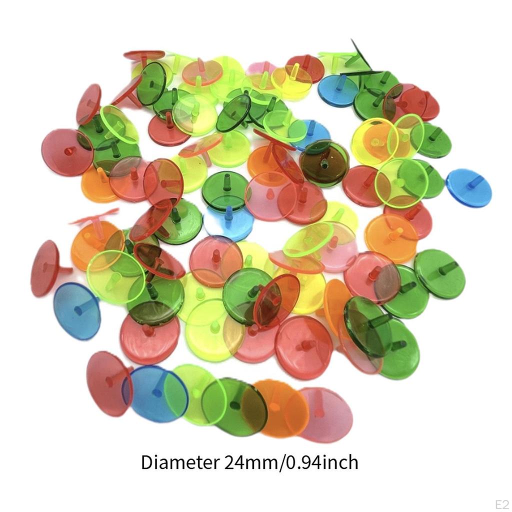 100 Pieces Golf Ball Markers Position Marker Novelty Supplies Gifts Practical Transparent