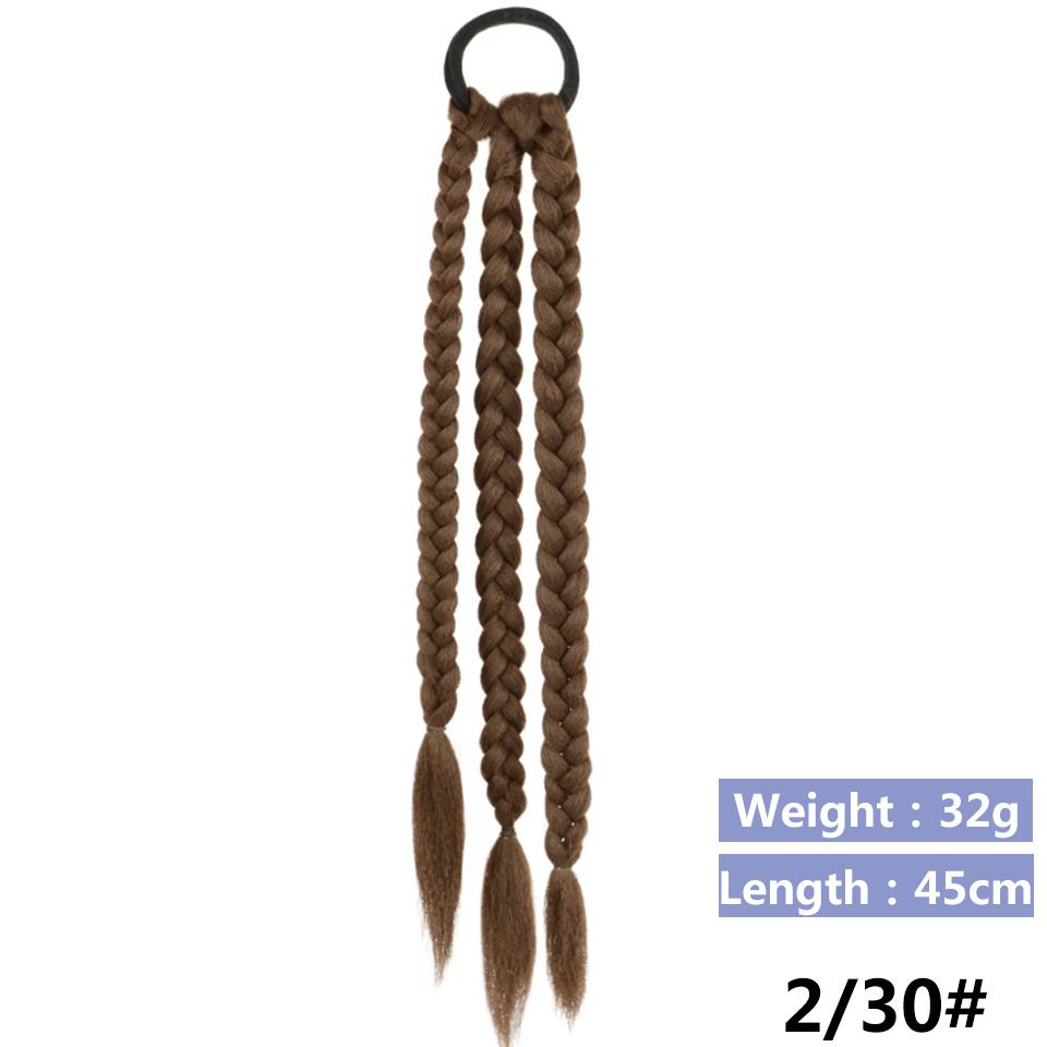 LUPU Синтетические боксерские косы, хвост для женщин, эластичная веревка для кос, резинка, аксессуары для волос, термостойкие накладные волосы