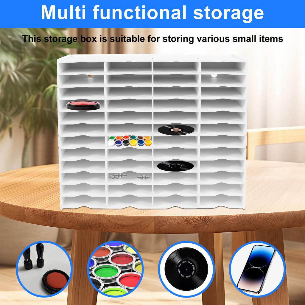 Стойка для хранения на 24/48 слотов, органайзер для сувенирных штампов, коробка, водонепроницаемые подставки для хранения штемпельных подушек, универсальный держатель-органайзер для рабочего стола