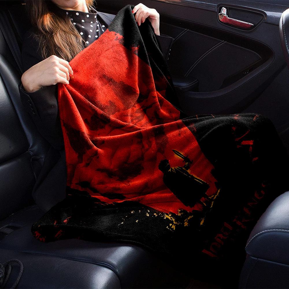1pc The Lord of the Rings Flannel Blanket Soft Warm Throw for Home, Office, Travel, All-Season Cozy Bedding GiftL1073