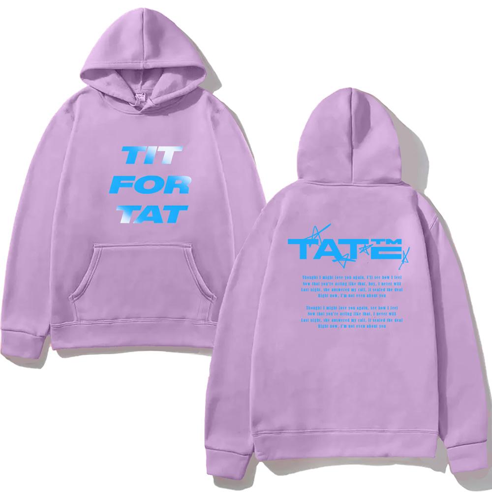 Худи с новым альбомом Tate McRae TITFORTAT на осень/зиму 2025 года, новые гранжевые толстовки, панк одежда с длинным рукавом, пуловеры с капюшоном