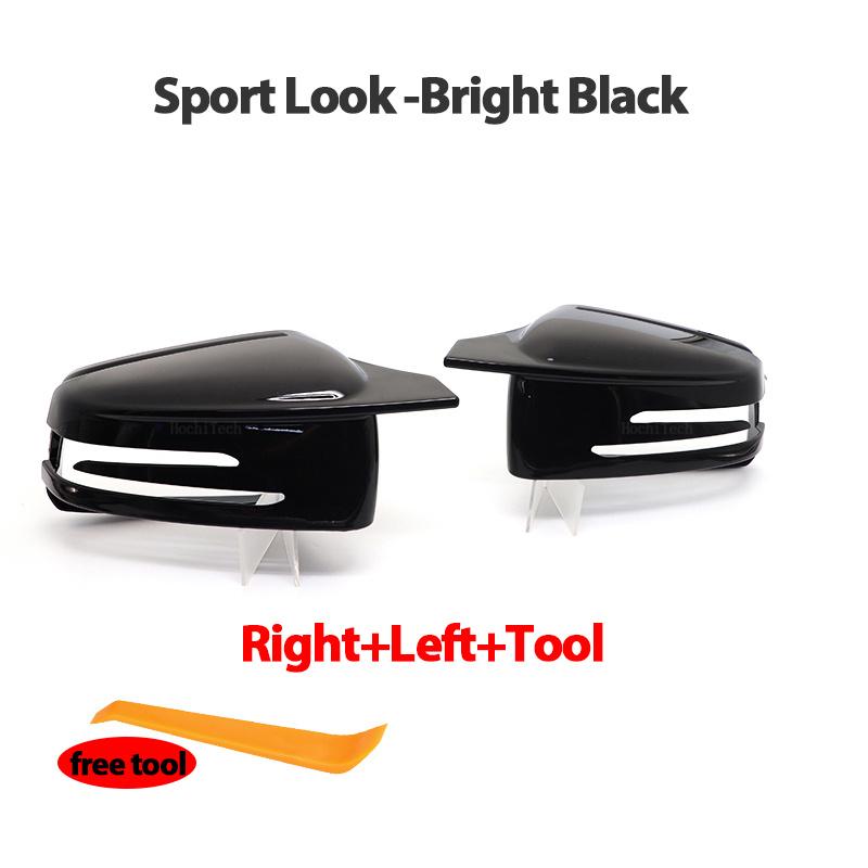 Крышка зеркала с узором из углеродного волокна, черная накладка на зеркало для Mercedes-Benz C W204 E W212 W176 W246 CLS C218 GLA