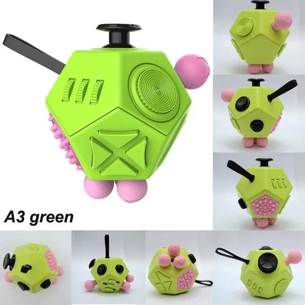 Fidget Cube Release Stress Cube Stress Angst Weiches Material Druckentlastendes Spielzeug für Erwachsene und Kinder Geschenkidee