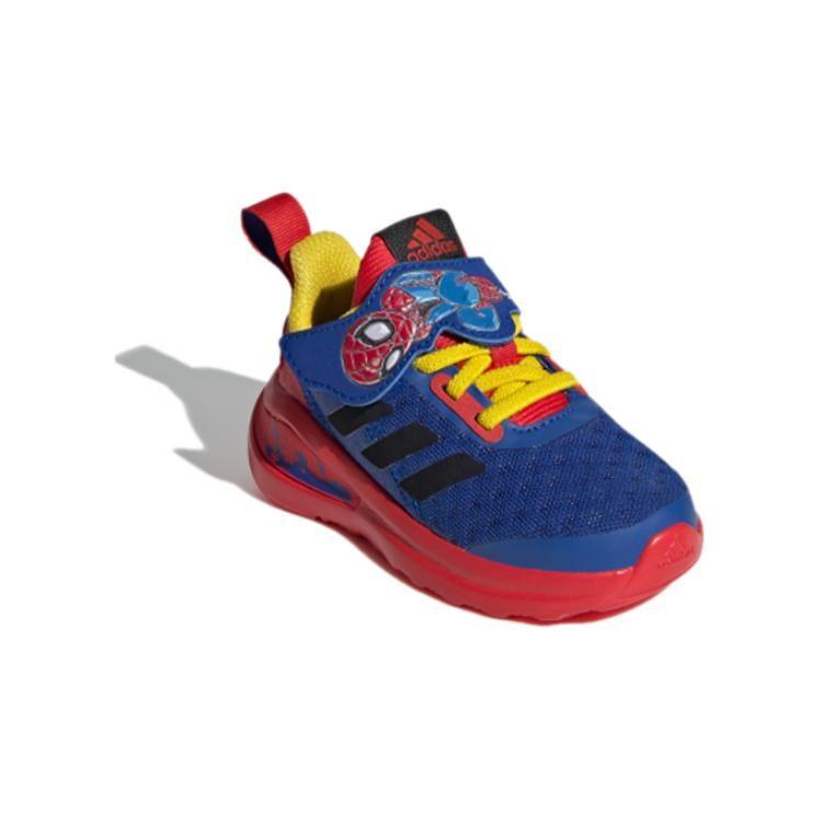 adidas Дышащие низкие детские кроссовки сине-красные для младенцев и малышей FY1656