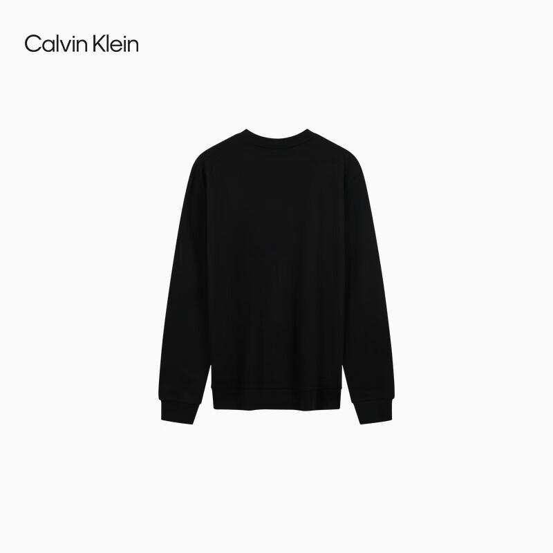 Calvin Klein Джинсы Мужская Классическая Толстовка с Логотипом и Круглым Вырезом