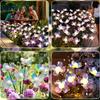 1PC Solar Firefly Flower LED Lights,Outdoor Waterproof 2 Modes Decoration Lamp,Landscape Lighting For Garden,Lawn,Patio,Pathway