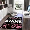 1PC Custom Name Anime, K-Pop, Girls Theme Floor Mat Ideal for Living Room, Game Rooms, Office, Bedroom,Floor Mat Playful Design