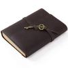Vintage Leather Handmade Paper Journal Diary with Stylish Key (Brown)