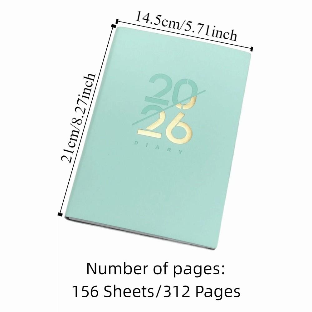 Wear-resistant 2026 Schedule Planner Notepad 12 Months 365 Days Efficiency Notebook  School