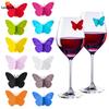 Leeseph Silicone Wine Glass Markers Set, Wine Glass Identifier with Suction Cup, for Wedding Festival Party Dinner, Color Random