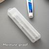 Portable Toothbrush Holder Transparent Plastic Toothpaste Toothbrush Storage Box Outdoor Travel Toothpaste Toothbrush Case
