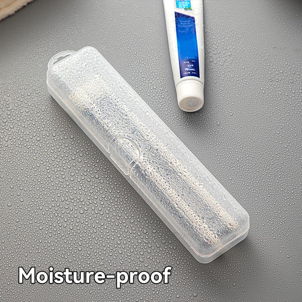 Portable Toothbrush Holder Transparent Plastic Toothpaste Toothbrush Storage Box Outdoor Travel Toothpaste Toothbrush Case