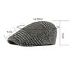 Осенне-зимняя шерстяная кепка в стиле Гэтсби, мужской берет, клетчатая кепка, кепки газетчика для мужчин, британские винтажные шапки для художников, плоские кепки, шляпа плюща Boina