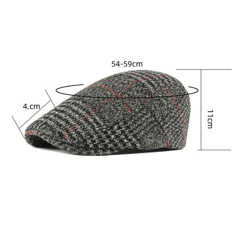 Осенне-зимняя шерстяная кепка в стиле Гэтсби, мужской берет, клетчатая кепка, кепки газетчика для мужчин, британские винтажные шапки для художников, плоские кепки, шляпа плюща Boina