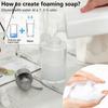 Thick Glass Foaming Soap Dispenser Round Brown Glass Jar Anti-slip Foam Pump Bottle  Body Wash