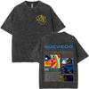 Rapper Quevedo El Baifo Album Harajuku Vintage Washed T Shrits Mens Women YK Clothes s Short Sleeve Casual Tshrit Unisex