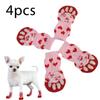 4Pcs Cute Pet Dog Socks with Print Anti-Slip Cats Puppy Shoes Paw Protector Products for Small Breeds Spitz York Dogs Chihuahua