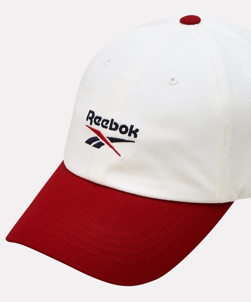 Reebok Векторная двуцветная бейсболка - Белая:красный