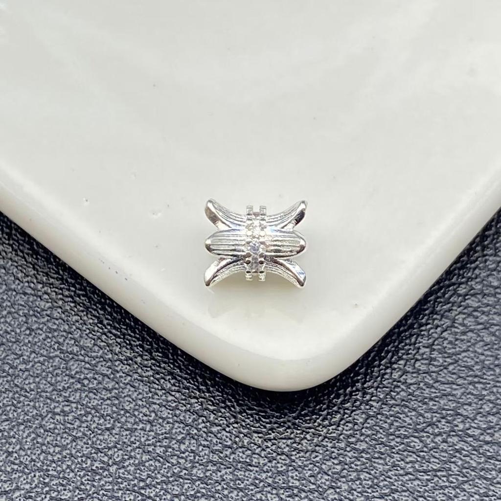 Циркониевые Бусины со Стразами для DIY Украшений - Тонкие Разделительные Бусины, Ручная Работа, Кристальные Подвески, Бисерная Работа