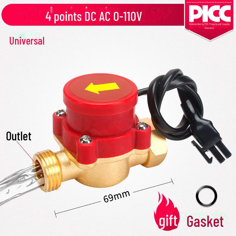 1-Inch Water Flow Sensor Switch for Household Hot and Cold Water Booster Pump Controller