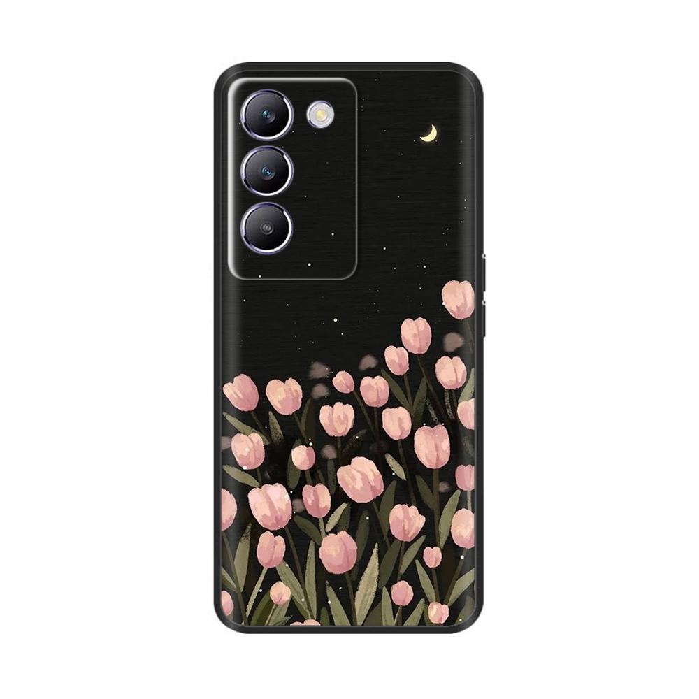 Ударопрочный Чехол Для Vivo V40 SE 5G T3 Y200e 5G V40SE Живопись Нарисованный Задняя Крышка Телефона Мягкий Силиконовый Чехол Для Vivo T3 V40 SE Capa