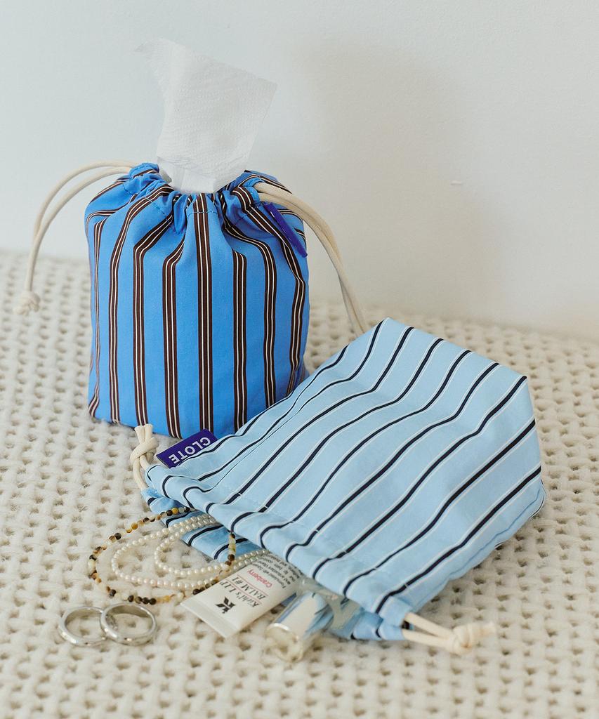 Мешочек Clote String Pouch Mini - Синий в полоску