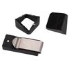 Pool Chalk Holder Billiard Chalk Case Portable Billiard Cue Chalk Box with Belt Clamp 6063 Aluminum Alloy Black