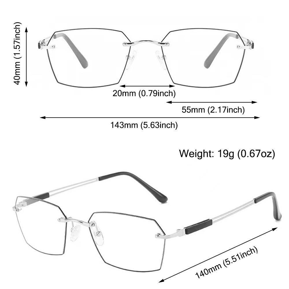 Metal Frame Presbyopia Glasses Blue Light Blocking Elderly Glasses Reading Glasses for Women & Men