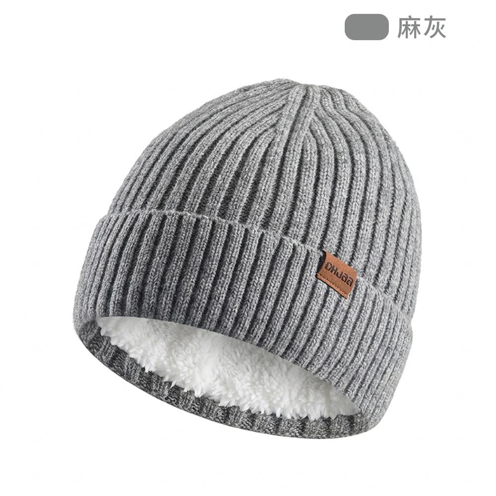 Knitted Beanie for Men Women Winter Double-Layer Thermal Outdoor Cycling Windproof Ski Cap