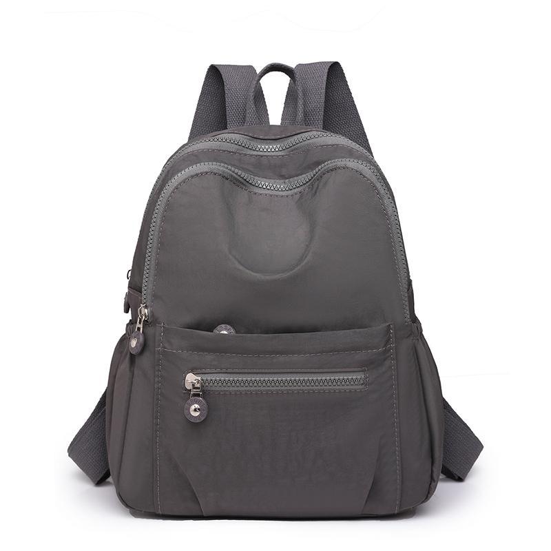 Дорожный однотонный рюкзак для женщин Mochila Feminia, школьные сумки для девочек, противоугонные рюкзаки, повседневный водонепроницаемый рюкзак