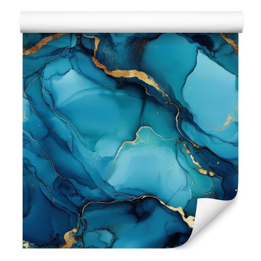 Ink turquoise, mountain turquoise wallpaper for living room and bedroom 50x1000