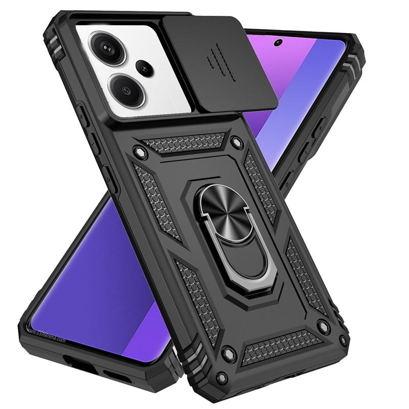 Для Xiaomi Redmi Note 13 Pro 5G чехол слайдер камера защитный чехол для Redmi Note13 Note 13Pro 5G магнитный держатель кольцо крышка