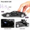 1:32 Scale Car Model, Pull Back Car with Sound and Light for Kids Boy Girl, Metal Body Door Opened