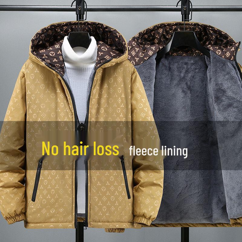 Европейская модная мужская клетчатая жаккардовая куртка с воротником-стойкой - Весенне-осенний повседневный топ в корейском стиле