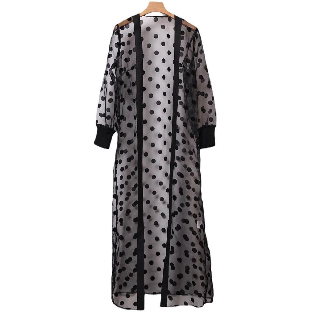 Мусульманский женский кардиган-шаль в горошек, просвечивающий - Весенне-летняя ближневосточная одежда