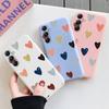 Мягкий силиконовый чехол с рисунком в виде сердца для Samsung A55 M35 S24 Xiaomi Redmi Note 13 Pro 13C iPhone Huawei Honor Realme Camera Защитный противоударный чехол