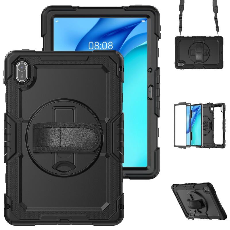 Shockproof Hard Shell Case With Stand Shoulder Strap MatePad SE 11 Tablet Silicone Cover In Multiple Colors